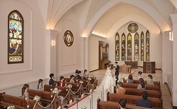北海道の人気結婚式場|セントマーガレット教会|K