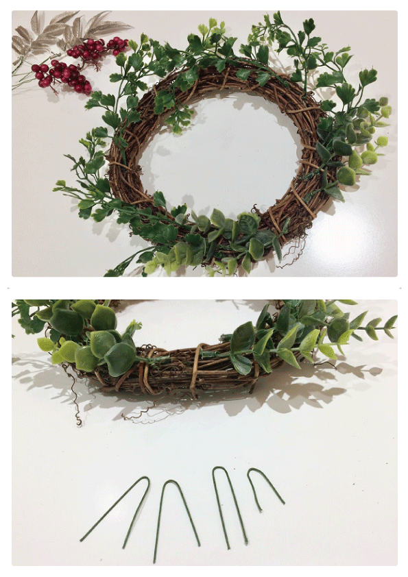 結婚式のディスプレイにも 簡単手作り クリスマスリースの作り方 結婚式のディスプレイにも 簡単手作り クリスマスリースの作り方