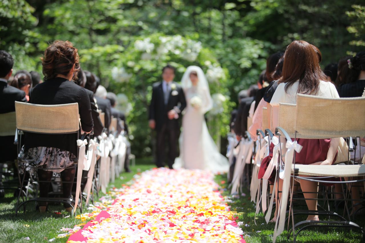 人前式｜結婚式｜札幌｜札幌コンシェル｜ガーデン挙式｜ジャルダンドゥボヌール｜幸せの庭