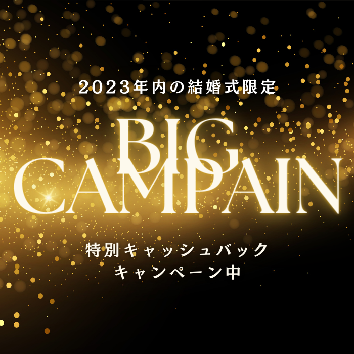 2023年内の結婚式は超お得！キャンペーン中