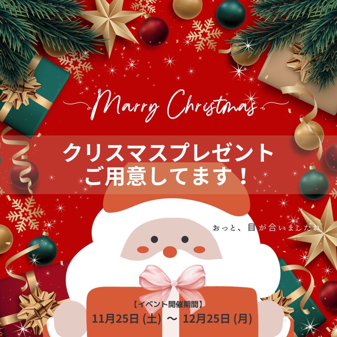 【プレゼント有】クリスマスフェア開催中